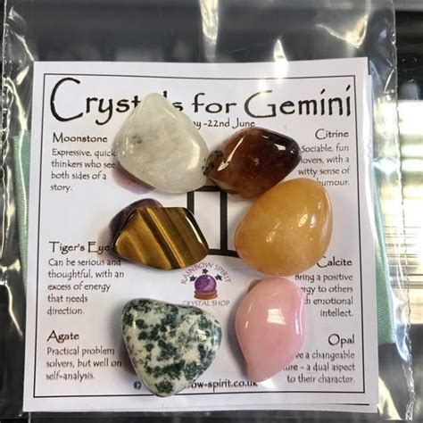 Gemini Birthstones Crystal Set Etsy Gemini Birthstone Birthstones