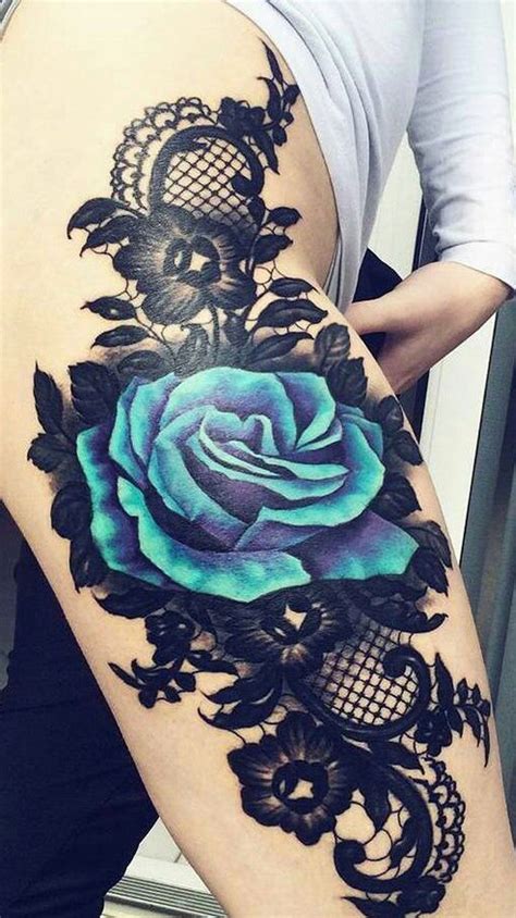 White roses are more mysterious, with sacred connotations and a spiritual meaning. Tattoo History and What They Mean Today | Thigh tattoos ...
