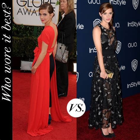 Emma Watson At The Golden Globes Inside Her Red Carpet And After Party