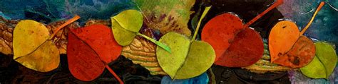 How To Create An Abstract Leaf Collage Carol Nelson Mixed Media Art