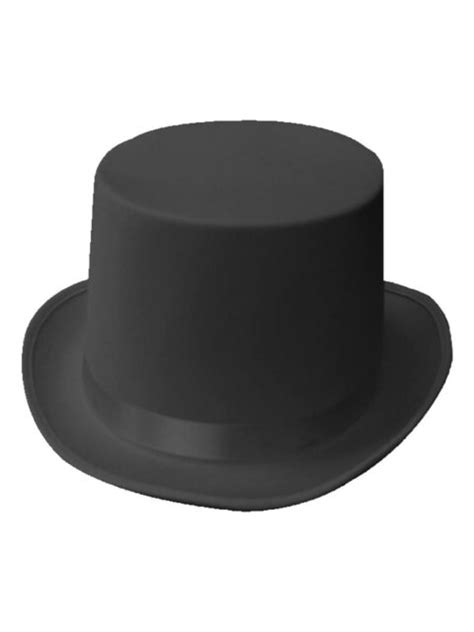 Black Satin Top Hat Costume Top Hat