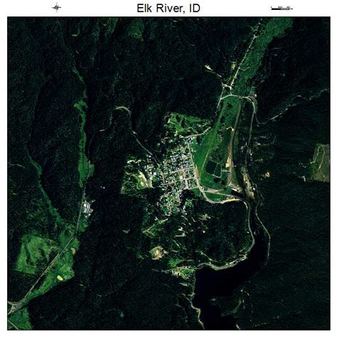 Aerial Photography Map Of Elk River Id Idaho