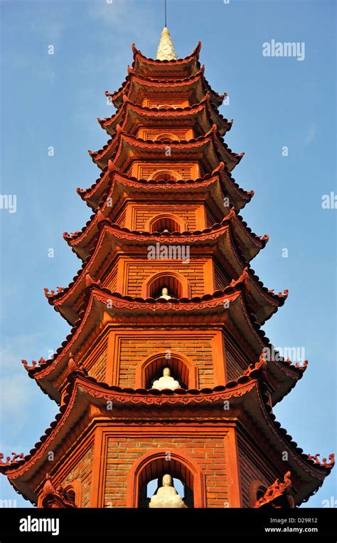 Tran Quoc Pagoda A Famous Buddhist Temple In Hanoi Vietnam Stock