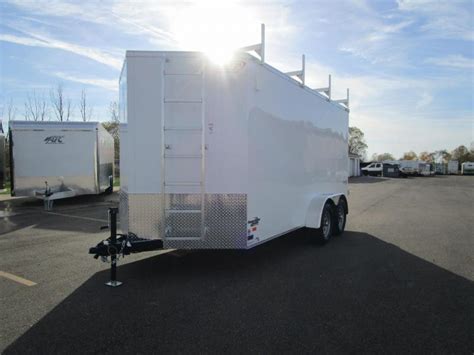 Click on a trailer title or a photo to view more details. 2018 BRAVO 7x14 ENCLOSED CONTRACTOR TRAILER w/LADDER RACKS ...