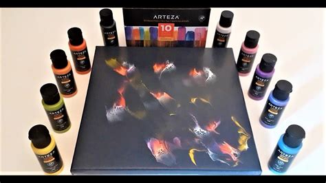Arteza Iridescent Premium Paint Demo Recipe Included Youtube