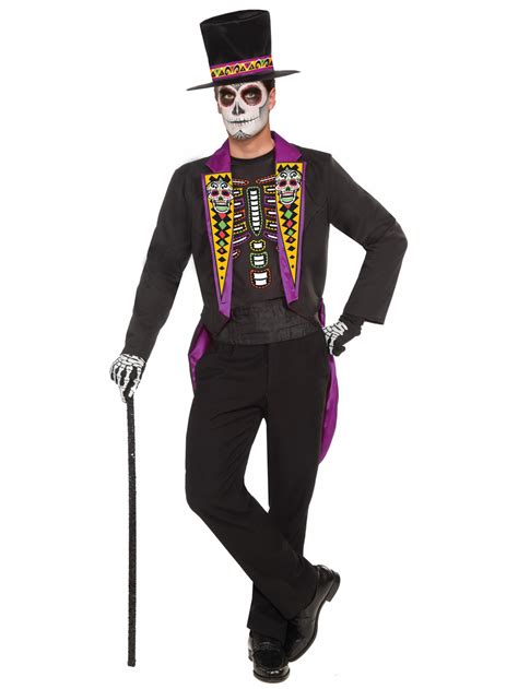 Day Of The Dead Formal Tuxedo Suit Mexican Skeleton Spanish Mens