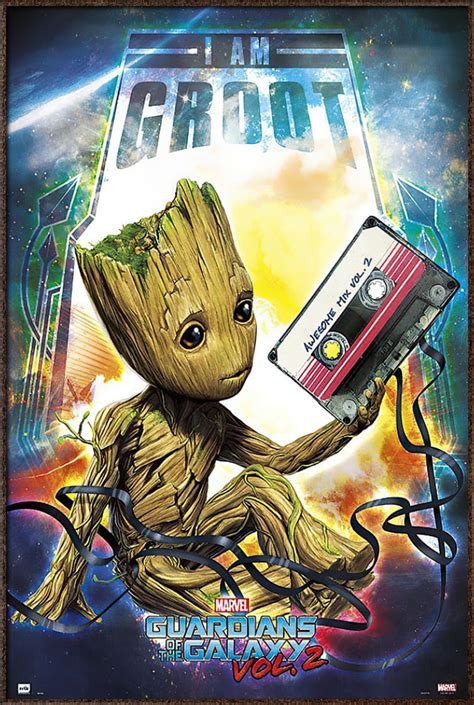 Guardians Of The Galaxy Vol 2 Framed Movie Poster I Am Groot Baby