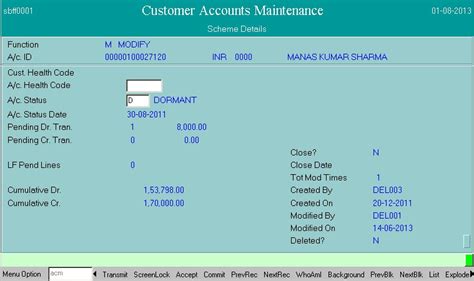 Finacle Step By Step Activation Of Dormant Account