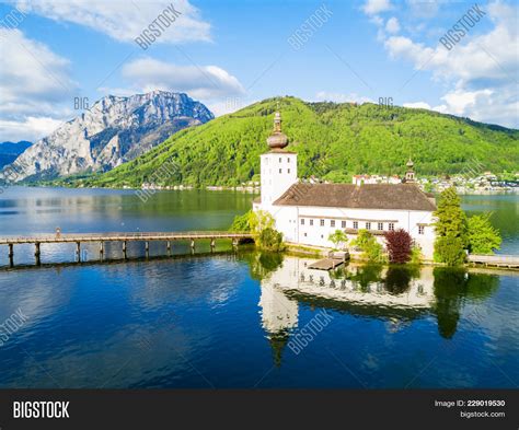 Gmunden Schloss Ort Or Schloss Orth On The Traunsee Lake Aerial