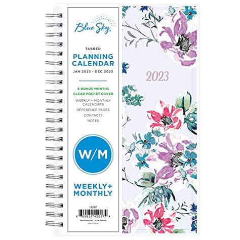 Blue Sky 2023 Weekly And Monthly Planner January December 5 X 8