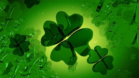 Happy Saint Patricks Day Four Leaf Clover Wallpapers Wallpaper Cave