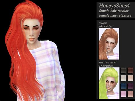 The Sims Resource Skysims 264 Hair Retextured By Jenn Honeydew Hum