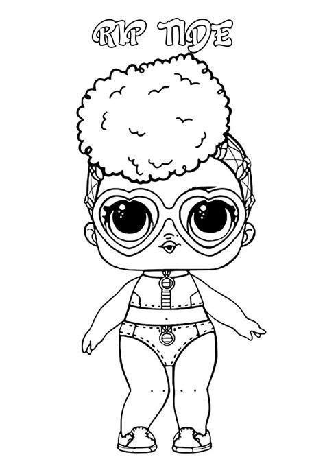 Dibujos para colorear muñecas lol. LOL Surprise doll para colorear. ¡Imprime gratis! Toda la ...