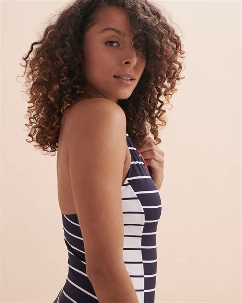 nautica catch of the day high neck one piece swimsuit deep sea bikini village