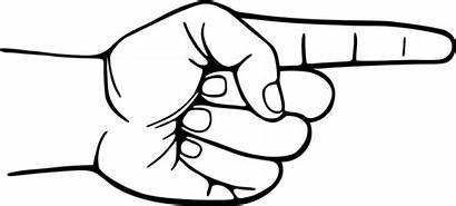 Pointing Finger Clip Clipart Point Cartoon Drawing