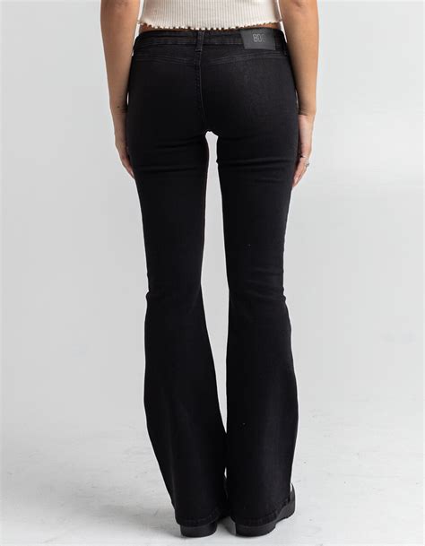 Bdg Urban Outfitters Low Rise Stretch Flare Jeans Black Tillys