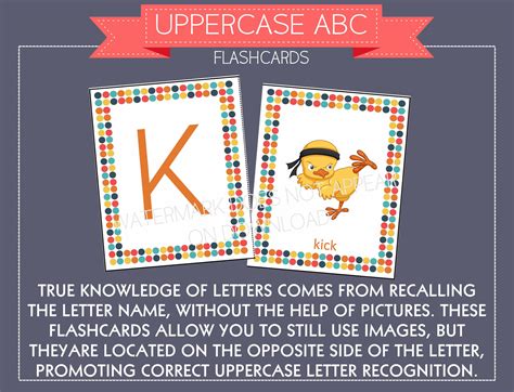 Alphabet Flashcards Set Uppercase Lowercase