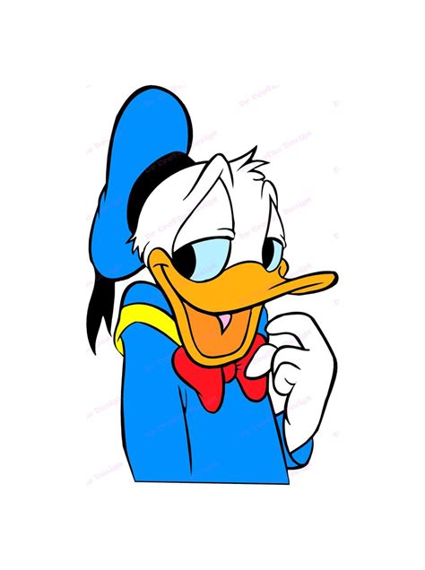 Donald Duck Svg 19 Svg Dxf Cricut Silhouette Cut File Etsy