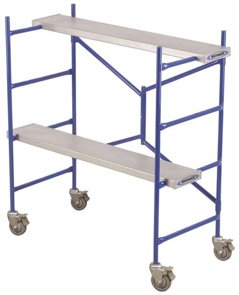 Werner Ps 48 Heavy Duty Portable Rolling Scaffold 500 Lb Steel