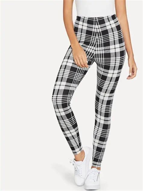 Plaid Print Leggings Gagodeal Printed Leggings Womens Leggings