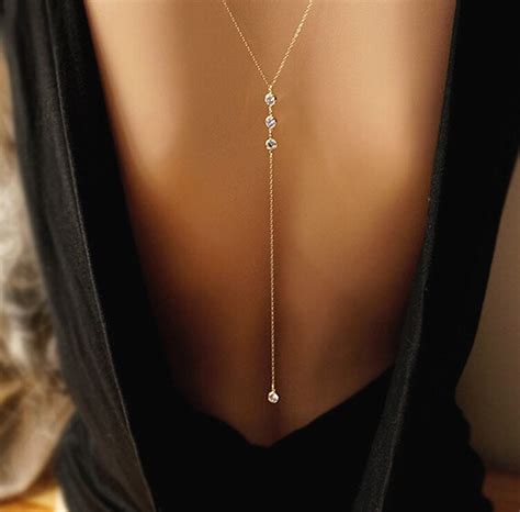 Crystal Necklaces Pendants Sexy Bikini Bohemian Chain Body Jewelry