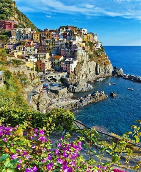 One Of The Five Villages Of Cinque Terre On The Italian Riviera