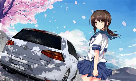 Anime X Cars Wallpapers Wallpaper Cave