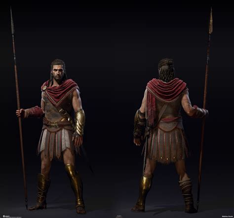 Artstation Assassin S Creed Odyssey Iconic Outfit Mathieu Goulet