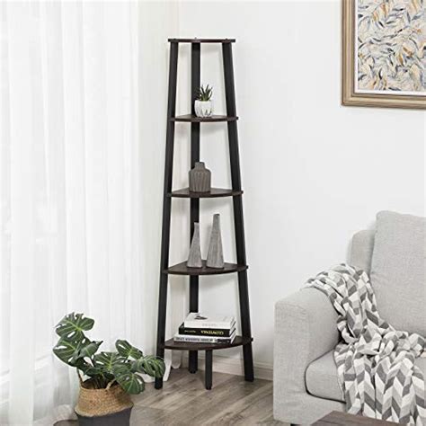 Check out our corner ladder selection for the very best in unique or custom, handmade some of the technologies we use are necessary for critical functions like security and site integrity, account. VASAGLE Industrial Corner Shelf, 5-Tier Ladder Bookcase ...