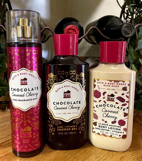 Bath And Body Works Chocolate Covered Cherry Youll Receive One Each Fine Fragrance Mist ~ 8 Fl