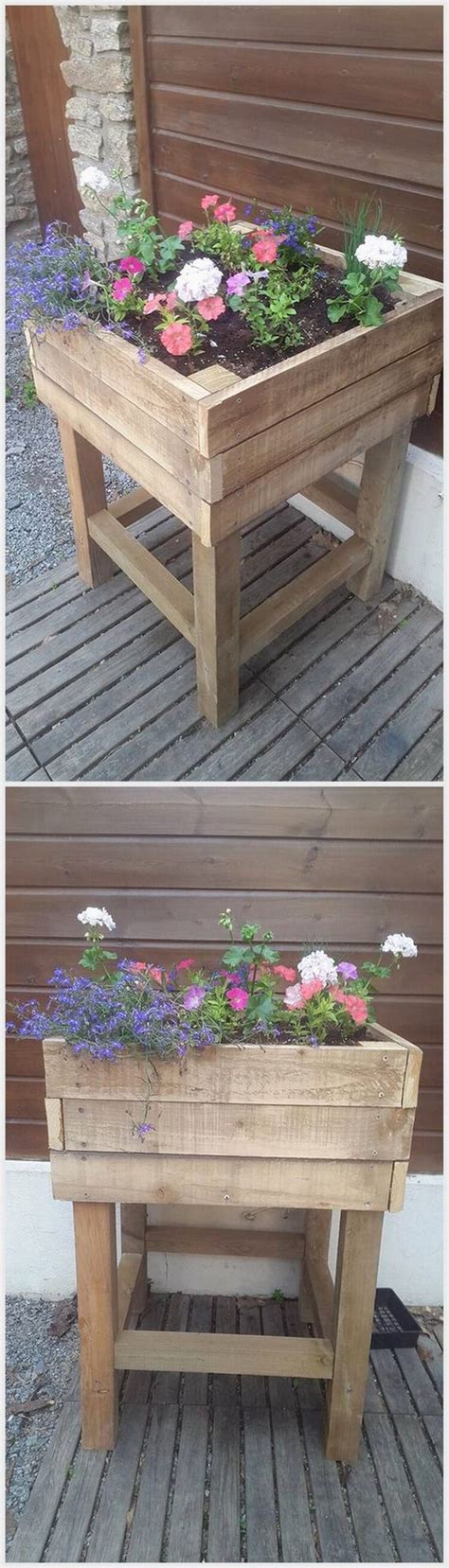 Here's a diy planter box (with some character) made from an old wooden pallet! Genius Ideas for Wooden Pallet Recreations | Wood pallet ...