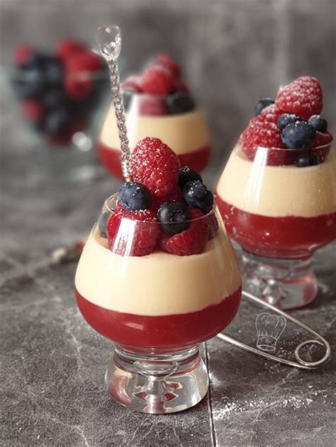 Panna Cotta Fruits Rouges