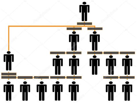 Corporate Hierarchy Chart — Stock Vector © Vician 5396740