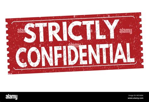 Strictly Confidential Grunge Rubber Stamp On White Background Vector