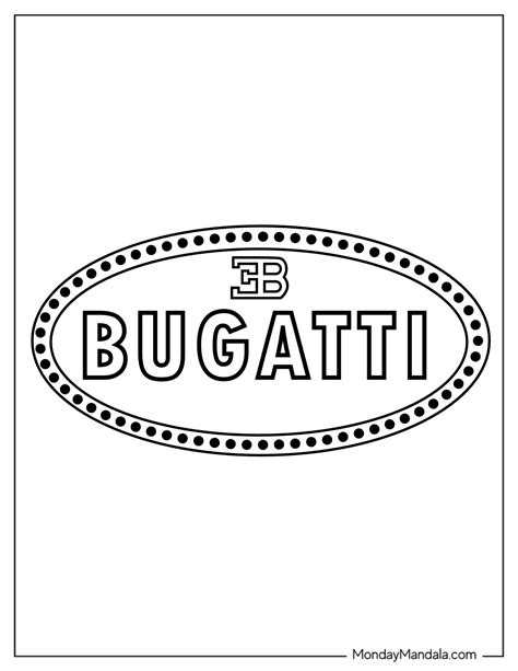22 Bugatti Coloring Pages Free Pdf Printables