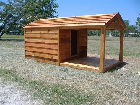 Custom Ac Heated Insulated Dog House Custom Cedar Dog House With Porch
