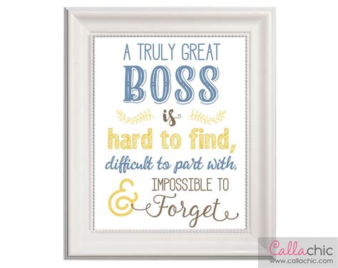 From telling the boss when she's wrong to schmoozing at happy hour, their suggestions just might surprise you. Boss Wall Art PRINTABLE Appreciation / Farewell / Retirement
