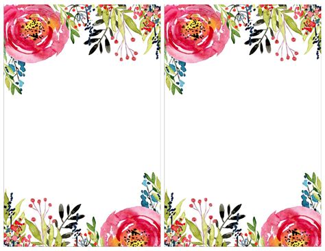 We have beautiful models of birthday invites so you can choose the one you like the most!. Floral Invitation Template {free printable} | Paper Trail ...