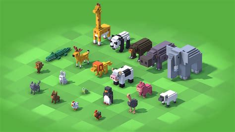 Voxel Animals Buy Royalty Free 3d Model By Shubbak3d C951532