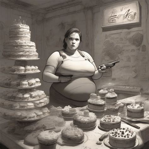 Google Sdxl Lara Croft Against The Talking Cakes