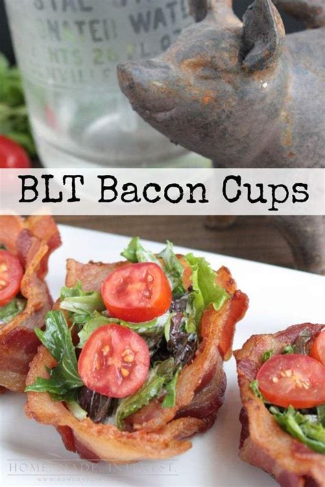 Blt Bacon Cups Home Made Interest Recipes Bacon Cups