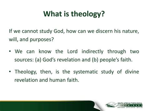Introduction To Theology Ppt