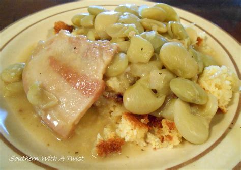 The next morning, drain and rinse beans and place in a large, heavy soup pot with 3 cups water or unsalted vegetable stock or chicken broth. Southern With A Twist: Southern Style Butter Beans