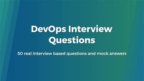 Devops Interview Questions 50 Real Questions For Devops Experienced