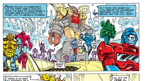 Crazy Ass Moments In Transformers History On Twitter This Panel From The Rid Annual Pays