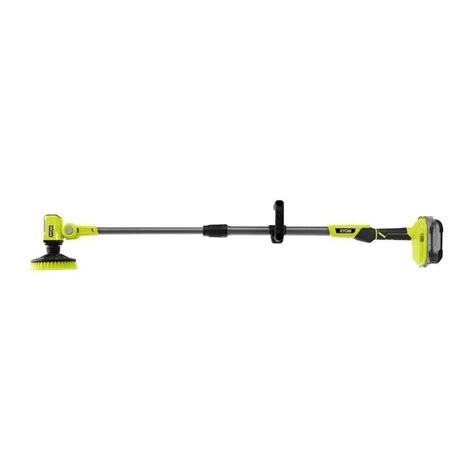 Ryobi One 18v Cordless Telescoping Power Scrubber Kit With 2 0 Ah Battery And Charger And