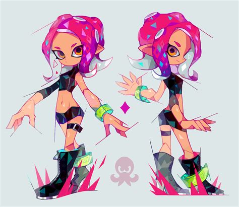 Agent 8 Striking Some Poses Art By アマクサ They Have Lots Of Other