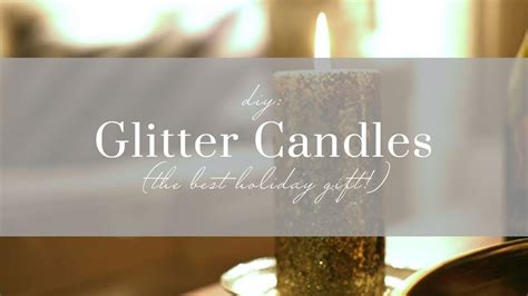 Diy Glitter Candles Youtube