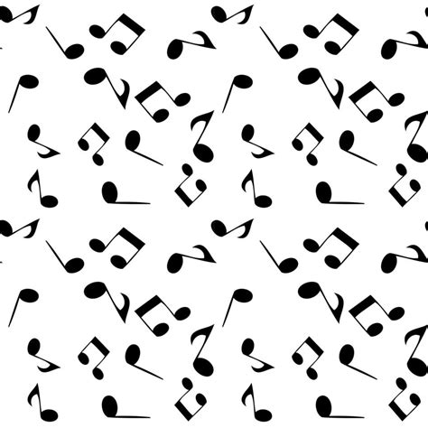 Soaring Musical Notes Seamless Pattern Vector Illustration Eps10