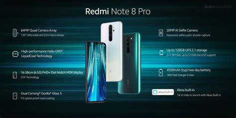 Xiaomi Redmi Note 8 Pro Launches In India Starting At Rs 13999 Price